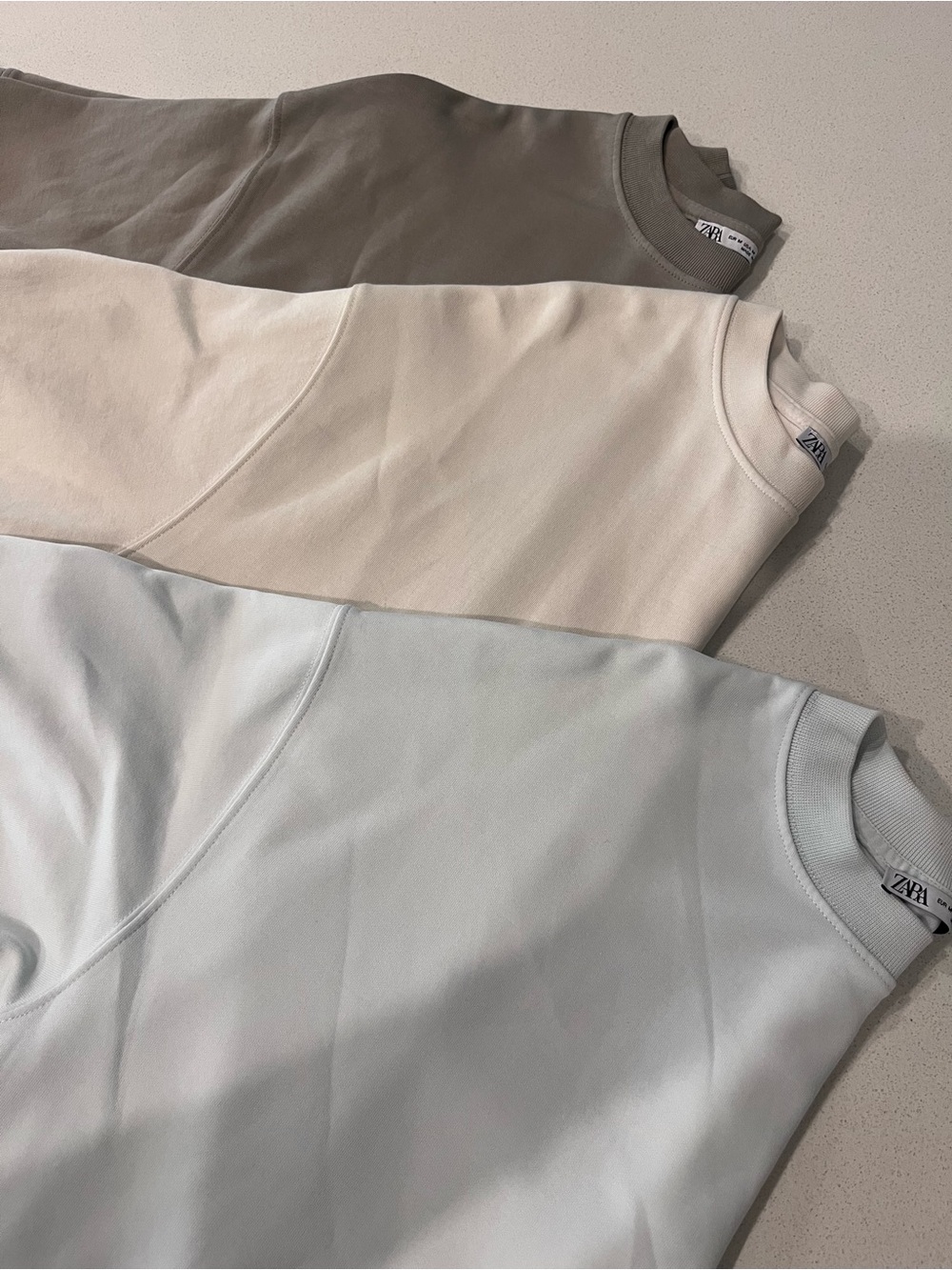 Zara 3 pack oversize t shirt